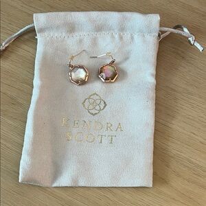 Kendra Scott Iridescent Rose Gold Earrings